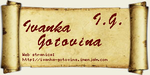Ivanka Gotovina vizit kartica